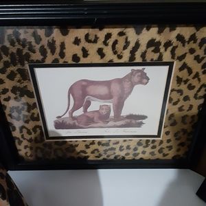 Vintage Leopard print wall pictures